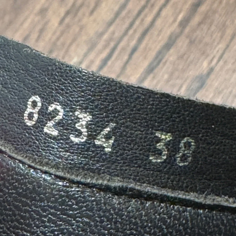 Prada Vintage Ankle Boots Y2K Brown Leather Buckle Square Pointed Chisel Toe 38